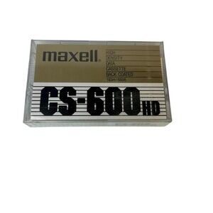 Maxell CS-600HD High Density‎ Data Audio Cassette Tape New Unopened